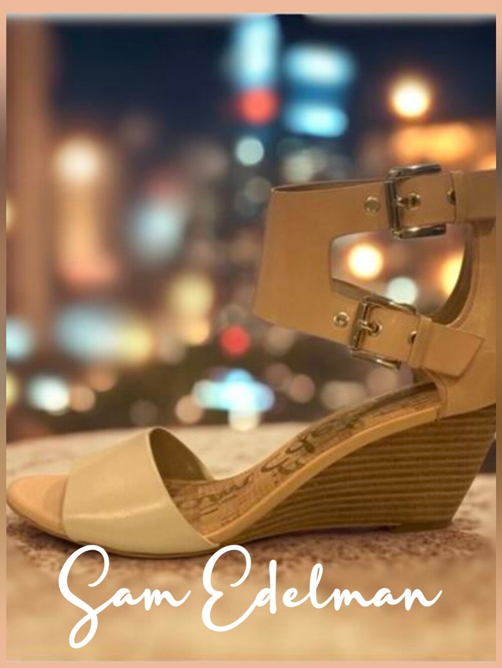 Sam Edelman Susanna Leather Wedge Sandals